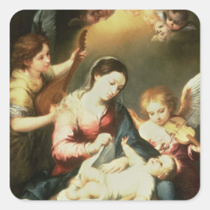 Jungfrau der Swaddling Kleidung Quadratischer Aufkleber