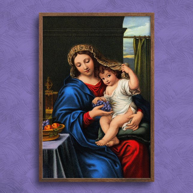 Jungfrau des Traubenplakats Poster (Von Creator hochgeladen)