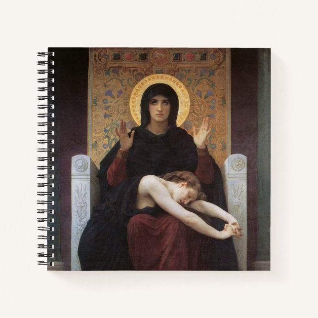 Jungfrau des Trostes - William Adolphe Bouguereau Notizbuch (Vorderseite)