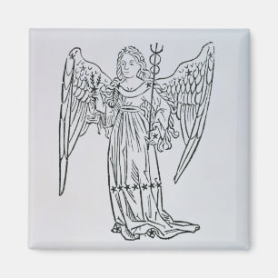 Jungfrau (die Jungfrau) eine Illustration vom Magnet