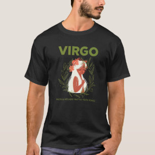 Jungfrau Fakten Botanik Gartenbau Astrologie Horos T-Shirt