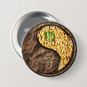 Jungfrau & Feuer-Ratte Button