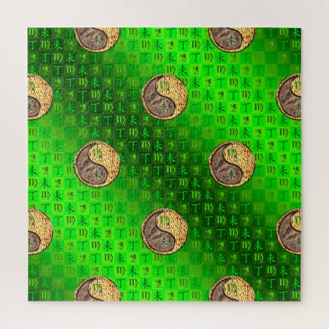 Jungfrau & Feuer Ziege Puzzle (Vertikal)