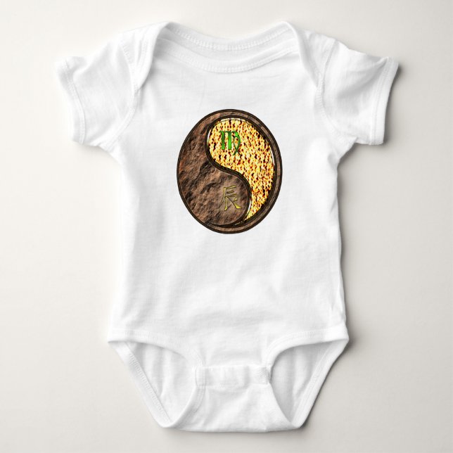 Jungfrau & Feuerdrache Baby Strampler (Vorderseite)