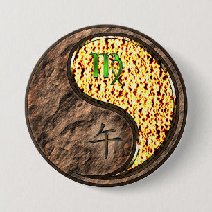 Jungfrau & Feuerpferd Button