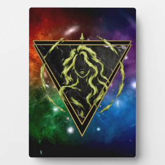 Jungfrau-Galaxie-Plakette Zodiak Astrologie Fotoplatte