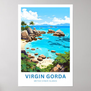 Jungfrau Gorda British Jungfrau Islands Travel Pri Poster