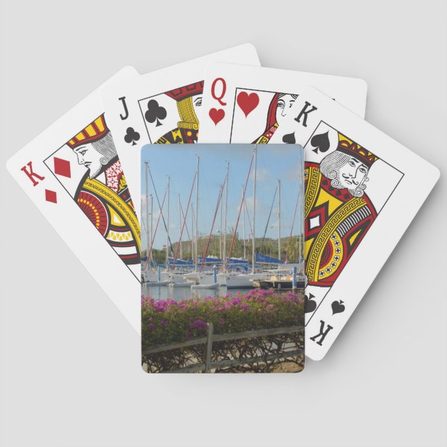 Jungfrau Gorda Yacht Hafen Spielkarten (Rückseite)