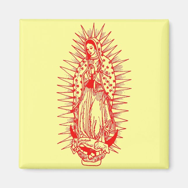 Jungfrau Guadalupe Magnet (Vorne)