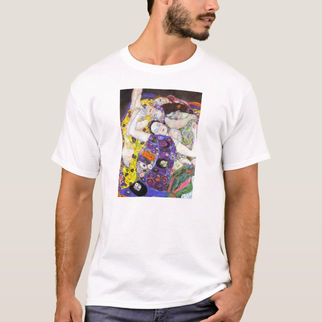Jungfrau, Gustav Klimt T-Shirt (Vorderseite)