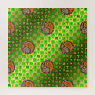 Jungfrau & Holz-Drache Puzzle