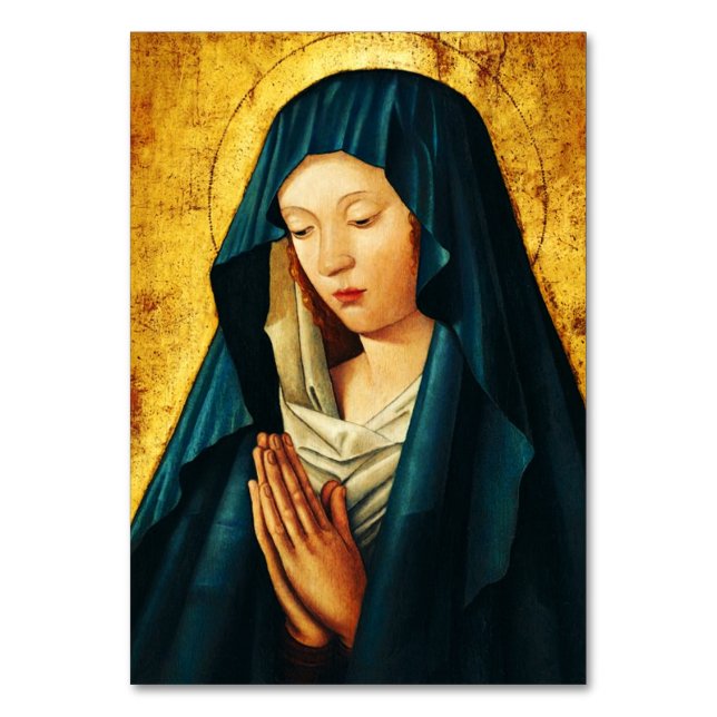 Jungfrau im Gebet von Riga Tischnummer (Vorderseite)