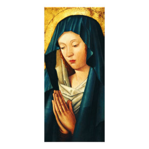 Jungfrau im Gebet von Riga Werbekarte