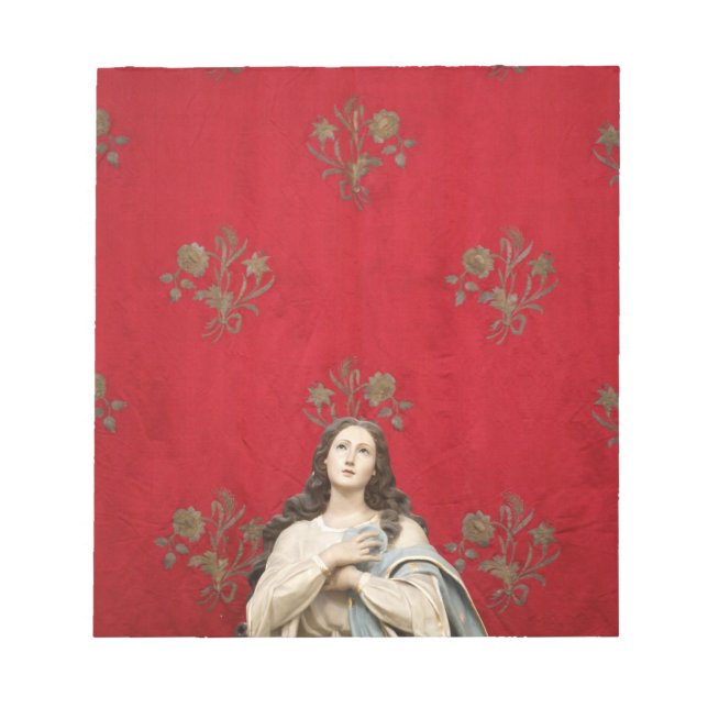 Jungfrau in der Spaccanapoli Kirche, Neapel Notizblock (Vorderseite)