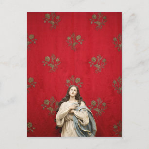 Jungfrau in der Spaccanapoli Kirche, Neapel Postkarte