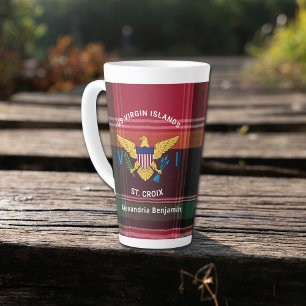 Jungfrau Inseln Flag St. Croix Madras Persönliche  Milchtasse