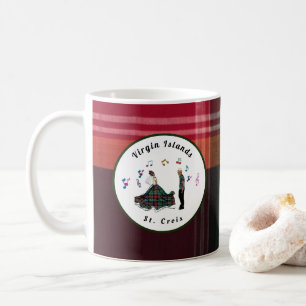 Jungfrau Inseln USVI Madras Kariert St. Croix VI Kaffeetasse
