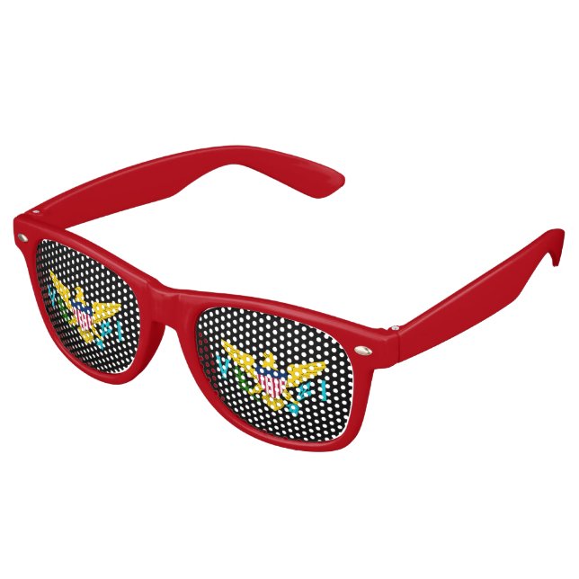 Jungfrau Islander Partybrille (Schrägansicht)