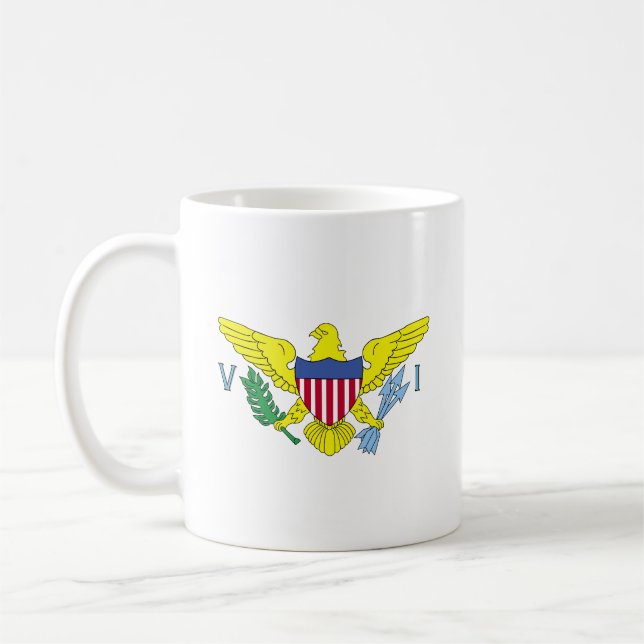 Jungfrau Islands Flag Tasse (Links)