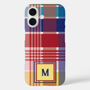 JUNGFRAU Islands Madras Monogram Personalize iPhone 16 Hülle