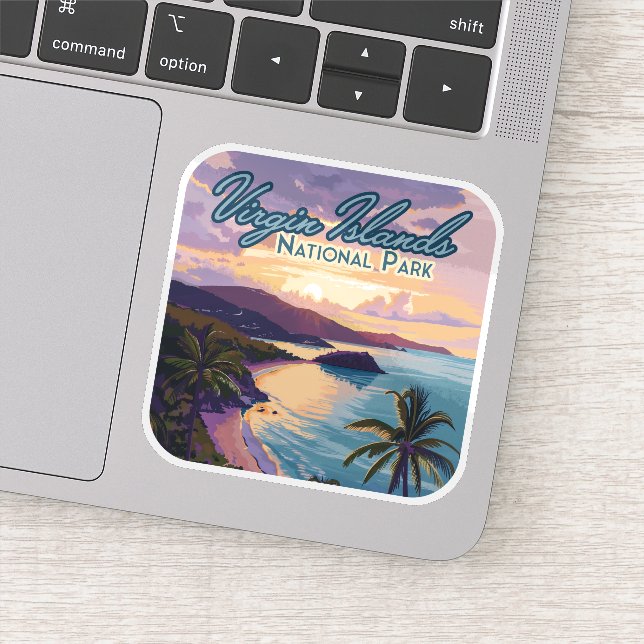 Jungfrau Islands National Park St John Aufkleber (Detail)