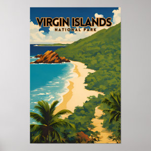 Jungfrau Islands National Park Travel Poster