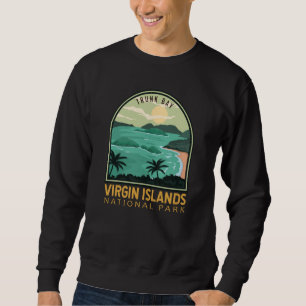 Jungfrau Islands National Park Trunk Bay Vintag Sweatshirt