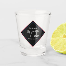 Jungfrau Islands USVI St. John Personalize Schnapsglas