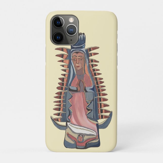 Jungfrau Jungfrau Mary Our Lady of Guadalupe Maler Case-Mate iPhone Hülle (Rückseite)