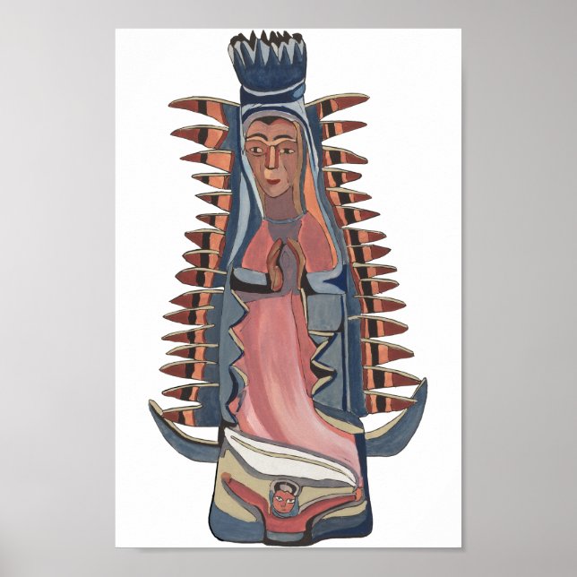 Jungfrau Jungfrau Mary Our Lady of Guadalupe Maler Poster (Vorne)
