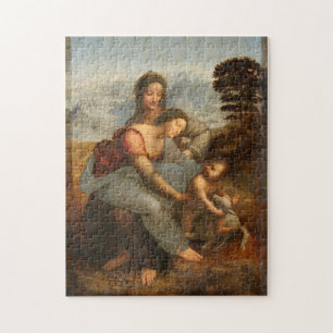 Jungfrau Kind Saint Anne Leonardo da Vinci Puzzle