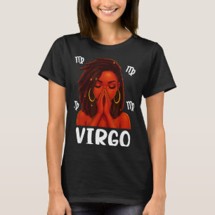 Jungfrau Loc'd Schwarze Frau betet Christliches Zo T-Shirt