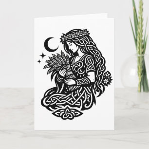 Jungfrau-Mädchen-Sigil — Erdgebundene Zodiak-Tinte Karte