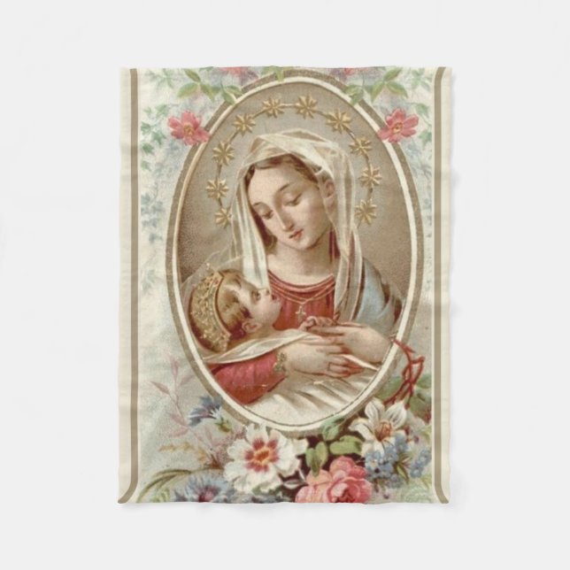 Jungfrau Madonna Mary mit Fleecedecke (Vorderseite)