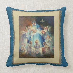 Jungfrau Madonna Mary mit Kissen