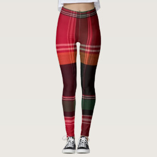 Jungfrau Madras Kariert Leggings