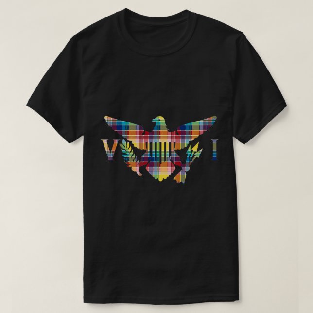 Jungfrau Madras VI Premium-T - Shirt für Flaggen (Design vorne)