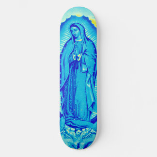 Jungfrau Maria Blue Skate Deck Skateboard