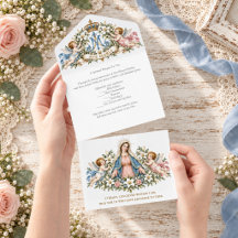 Jungfrau Maria & Cherubs Katholisches spirituelles