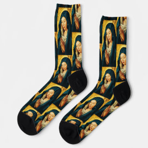 Jungfrau Maria Hodegetria byzantinisch-katholische Socken