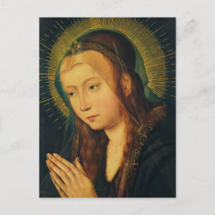 Jungfrau Maria im Gebet Postkarte