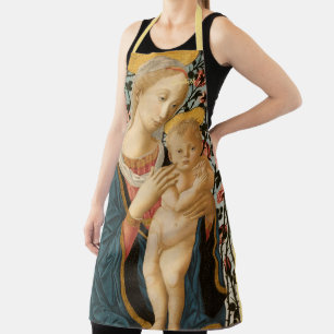 Jungfrau Maria Kind Jesus Vintage Kunst Künstler M Schürze