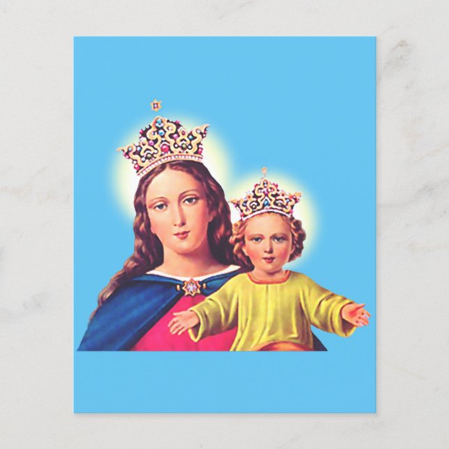 Jungfrau Maria Königin mit Jesus (Vorderseite)