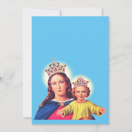 Jungfrau Maria Königin mit Jesus Einladung
