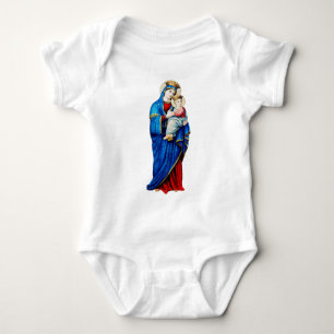Jungfrau Maria mit Jesuskind Baby Strampler