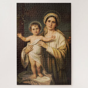 Jungfrau Maria mit Jesuskind Puzzle