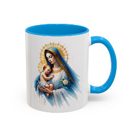 Jungfrau Maria Tasse Madonna Kind religiöses Gesch