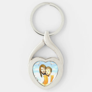 Jungfrau Maria und das Kind Jesus Schlüsselanhänger