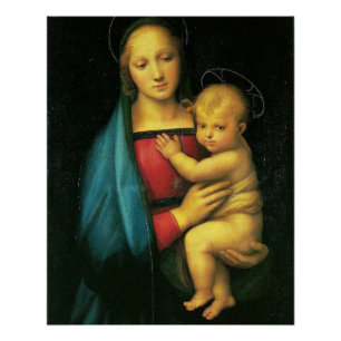 Jungfrau Maria und Jesus Christus Poster