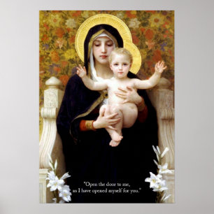 Jungfrau Maria und Jesus Christus Poster